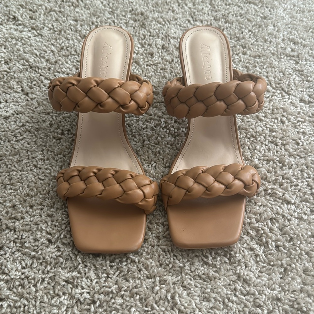 Mieekoo Braided Heeled Sandals